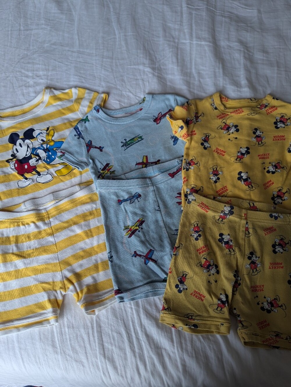 GAP Kids Mickey Mouse & Airplane Pajama Bundle